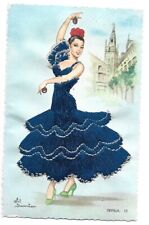 Postcard ~ Embroidered ~ Elsi Gumier ~ Spain ~ Sevilla picture