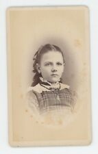 Antique CDV Circa 1870s Beautiful Young Girl Wearing Necklace Minneapolis, MN picture