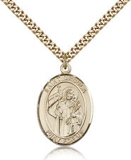 Saint Ursula Medal For Men - Gold Filled Necklace On 24 Chain - 30 Day Money... picture