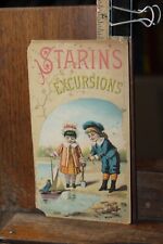 Antique Victorian Trade Card Starin's Glen Island Steamer Excursions New York picture