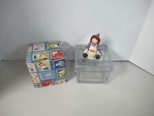 Simon & Schuster  Raggedy Ann W/ Birthday Cake Figurine Enesco BRAND  NEW IN BOX picture