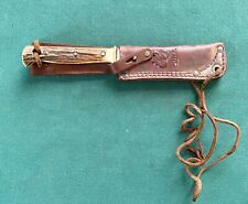 Vintage Puma Hunters Pal 6397 Knife Stag Handle Leather Sheath Germany picture