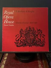 1967 IL BARBIERE DI SIVIGLIA Luigi Alva Peter Glossop Royal Opera Programme picture