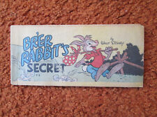 Brer Rabbit's Secret 1947 by Walt Disney Y2 Cheerios mini comic Good  picture