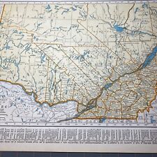 1940's Southern Quebec atlas Map Vintage before end of WW2 picture