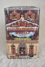 Vintage - 1993 Silver Crane Oats and Co Cereal Tin Building Scotland - Used picture