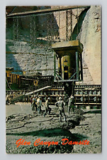 Postcard Glen Canyon Dam Construction Page Arizona AZ, Vintage Chrome M5 picture