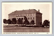 Troy NY-New York, Civil Engineering Building, Antique, Vintage c1944 Postcard picture