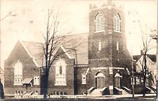 Real Photo Postcard Evangelical Church in Washington, Illinois picture