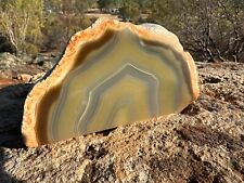 Australian Agate - Large Polished Half - 720gm - Agate Ck Qld - Stunning picture