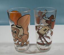 Vintage Rocky and Bullwinkle drinking glasses - Pat Ward Inc / Pepsi picture