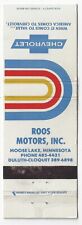 RS Empty Matchcover Roos Motors Inc Moose Lake Minnesota  picture