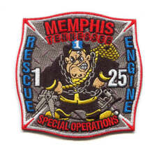 Memphis Fire Department Engine 25 Rescue 1 Patch Tennessee TN v2 picture