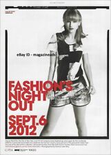 CFDA Fashion's Night Out CHARITY EVENT 1-Page PRINT AD Fall 2012 TAYLOR SWIFT picture