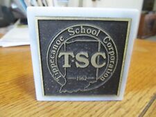 VINTAGE 1962 TIPPECANOE SCHOOL CORPORATION MARBLE PAPERWEIGHT - STATE INDIANA picture