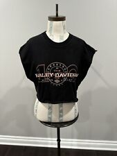 Harley Davidson 100 Years Vintage Women’s Cropped T-shirt picture