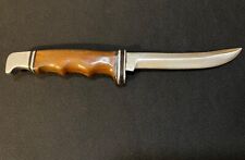 ANTIQUE BUCK KNIFE -118 HUNTING/FIGHTING -OLD -LIGNUM VITAE HANDLE -1950'S ERA picture