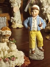 miniature porcelain antique figurine german dresden snowbaby child dollhouse picture