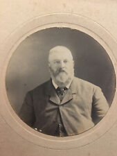 Cabinet Card Photo Plymouth Stonehouse Newton Abbot Portly Gentleman Beard picture