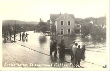 DISASTROUS FLOOD real photo postcard rppc MELLEN WISCONSIN WI picture