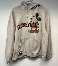 Disneyland Resorts Pullover Hoodie Micky Mouse Oversized Stretch Gray Sz XL picture