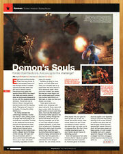 2009 Demon's Souls PS3 Playstation 3 REVIEW PAGE Print Ad/Poster Authentic Art picture
