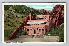 CO-Colorado Springs, Hidden Inn Pueblo Garden Of The Gods Vintage c1932 Postcard picture