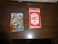 Vintage Miller High Life Playing Cards Beer advertising Tax Stamp wild life duck picture