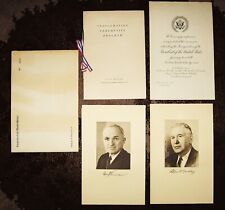 Guaranteed Original 1949 Harry Truman Presidential Inauguration Invitation Set picture