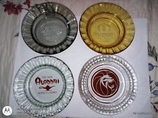 New Aladdin  MGM MAXIM 2 FOUR QUEENS Hotel and Casino Las Vegas  Glass ASHTRAYS  picture