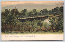 Postcard Catskill Mountains: High Point, Shokan N.Y. Bridge Rotograph A140 picture