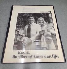 Kodel Eastman Kodak Print Ad 1972 Fiber Of American Life Framed 8.5x11  picture