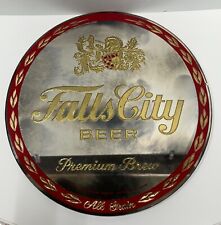 Vintage Falls City Beer Glass Advertising Mirror sign collectible 1973 picture