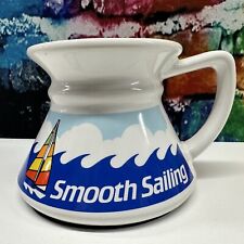 Smooth Sailing Unique Coffee Mug Tea Cup Sailboat Sail Wave Ocean Clouds Boats picture