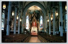 Postcard IA Dyersville Interior Basilica Of St Francis Xavier UNP A37 picture