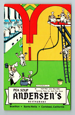 Carlsbad CA-California, Andersen's Restaurant Advertise Vintage Postcard picture