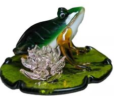 Lenox Handcrafted Glass Frog ‘Daydreams On The Pond’  picture