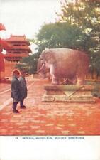 China  IMPERIAL MAUSOLEUM~MUKDEN MANCHURIA  Elephant Statue  c1910's Postcard picture
