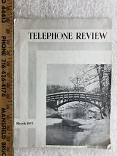 1935 March Telephone Review Employee Magazine New York Company Bell AT&T Vintage picture