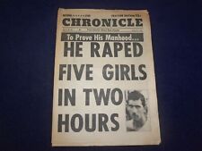 1966 MARCH 21 NATIONAL STAR CHRONICLE NEWSPAPER- RAPED 5 GIRLS IN 2 HRS -NP 6898 picture