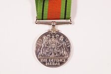 Canada 1939-1945 THE DEFENCE Silver Medal with RIBBON   #med-169 picture
