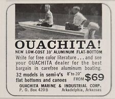 1968 Print Ad Ouachita Aluminum Canoes Arkadelpia,Arkansas picture