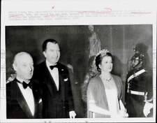 1973 Press Photo Princess Grace and Baron Rothschild at party in Versailles picture