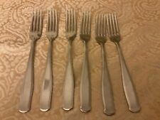 Art Krupp Milano Italy Gio Ponti? Stainless Steel Dinner Forks Lot of 6 picture