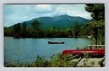 ME-Maine, Mount Katahdin From Togue Pond Camps, Antique, Vintage c1964 Postcard picture