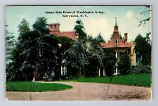 Tarrytown NY-New York, Sunny Side Home Of Washington Irving, Vintage Postcard picture