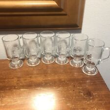 Vintage Employee Only Channel ABC TV Drinking Glasses Set 6 News Weather Sports picture