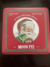 Vintage Santa Clause Chocolate Single DeckerMoon Pie (Since 1917) Collectors Tin picture