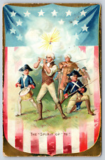 1909 The Spirit of 76 Tucks Postcard Patriotic Raphael Tuck Fire Cracker P7H picture