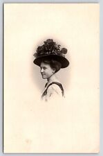 Portrait of Young Woman RPPC Vintage Postcard picture